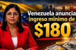 Venezuela anuncia ingreso mínimo de $180